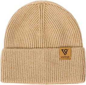 img 4 attached to 🧢 VIPPER Unisex Winter Knit Beanie Hat - Warm Skull Cap for Men and Women - Cuffed Stylish Stocking Hat