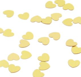 img 3 attached to 💖 Fanci-Fetti Hearts (Gold) Party Accessory - 1 Count, 1 Oz/Pkg - Glam up Your Celebration!