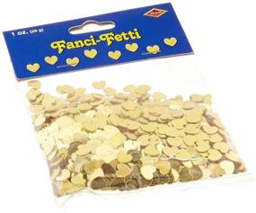 img 1 attached to 💖 Fanci-Fetti Hearts (Gold) Party Accessory - 1 Count, 1 Oz/Pkg - Glam up Your Celebration!