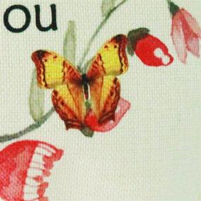 img 2 attached to 🦋 GHORIHUB Aunt Throw Pillow Case Cover - Best Aunty Ever Birthday Gift, Graduation, and Thank You Aunt Present - Christmas Home Decorative Pillowcase Butterflies (Type 2)