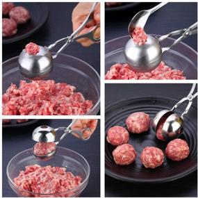 img 2 attached to Meatball Nonstick Stainless Baller Shaper