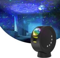 🌌 galaxy star projector night light with remote control, 9 lighting modes, long-lasting battery, adjustable angle, dimmable ambience light for kids bedroom home decor party логотип