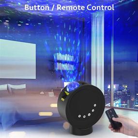 img 1 attached to 🌌 Galaxy Star Projector Night Light with Remote Control, 9 Lighting Modes, Long-lasting Battery, Adjustable Angle, Dimmable Ambience Light for Kids Bedroom Home Decor Party