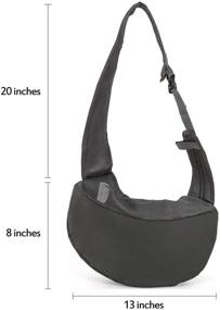 img 1 attached to 🐾 JANKS Pet Sling Carrier: Hands-Free, Reversible Comfort for Small Dogs and Cats under 6lb