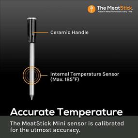 img 1 attached to 🔥 Experience Real-Time Temperature Control with MeatStick MiniX Set: A 260ft Wireless Meat Thermometer for Oven, Stove Top, Deep Frying, Sous Vide, and Rotisserie!