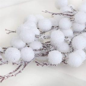 img 1 attached to 6 Feet White Berry Artificial Christmas Garland: Festive Holiday Decoration with Lifelike Appeal