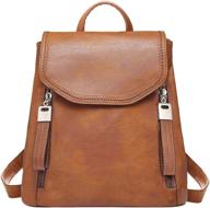 🎒 joseko leather backpack - adjustable women's handbag & wallet combo - fashionable daypack logo