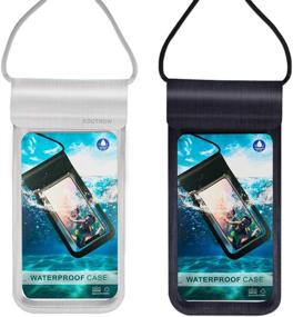 img 3 attached to 📱 AOUTNEW Waterproof Cell Phone Case Pouch Holder - Underwater iPhone Case Pouch, Waterproof Cellphone Bag Pouch - Cell Phone Dry Bag for iPhone 11/11 Pro/11 Pro Max/X/8/7 Plus/6, Samsung Galaxy Up to 6.5 Inches