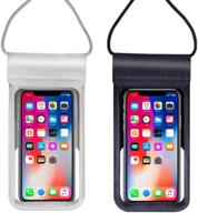 📱 aoutnew waterproof cell phone case pouch holder - underwater iphone case pouch, waterproof cellphone bag pouch - cell phone dry bag for iphone 11/11 pro/11 pro max/x/8/7 plus/6, samsung galaxy up to 6.5 inches logo