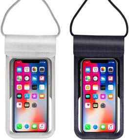 img 4 attached to 📱 AOUTNEW Waterproof Cell Phone Case Pouch Holder - Underwater iPhone Case Pouch, Waterproof Cellphone Bag Pouch - Cell Phone Dry Bag for iPhone 11/11 Pro/11 Pro Max/X/8/7 Plus/6, Samsung Galaxy Up to 6.5 Inches