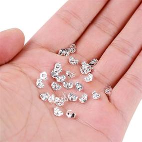 img 2 attached to 💎 SANNIX 30pcs/15 Pairs 925 Sterling Silver Earring Backs Replacement Locking System for Enhanced Ear Security