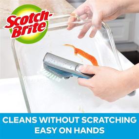 img 1 attached to Scotch-Brite Advanced Soap Control Dishwand Brush: Leak-Free, Antibacterial, Long Lasting, and Reusable - Guaranteed Efficiency!