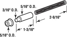 img 1 attached to 🚪 Pack of 3 White Storm Door Hinges - Improved SEO