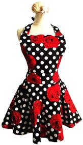img 1 attached to 👗 Stylish Plus Size Aprons for Women: Retro Vintage Kitchen Cooking Aprons