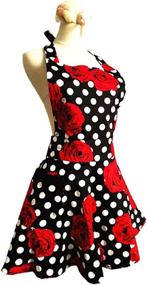 img 2 attached to 👗 Stylish Plus Size Aprons for Women: Retro Vintage Kitchen Cooking Aprons