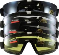 🔥 birdz eyewear clear yellow goggles: superior protection with enhanced visibility логотип