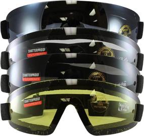 img 4 attached to 🔥 Birdz Eyewear Clear Yellow Goggles: Superior Protection with Enhanced Visibility