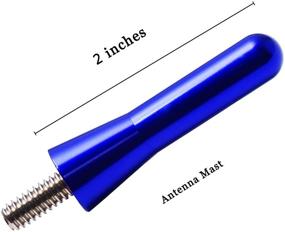 img 3 attached to Enhance Your BMW Z3 and Z4 with JAPower Replacement 🚗 Antenna - 2 inches-Blue | Great Looking Car Truck Antenna for 1995-2021