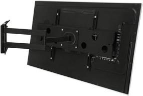 img 2 attached to 📺 Mount-It! Low-Profile Full Motion Corner TV Wall Mount - Slim Articulating Design For 50-80 Inch TVs, 175 Lbs Capacity