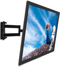 img 4 attached to 📺 Mount-It! Low-Profile Full Motion Corner TV Wall Mount - Slim Articulating Design For 50-80 Inch TVs, 175 Lbs Capacity