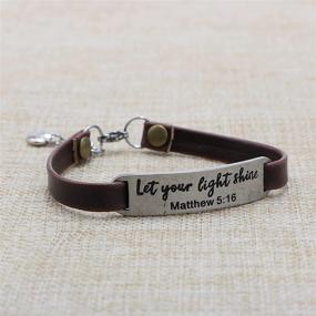img 2 attached to Inspirational Christian Jewelry Scripture Bracelet