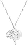 💡 stylish beluckin anatomical human brain pendant necklace - perfect medical student gift logo