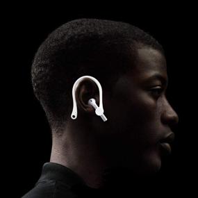 img 3 attached to 🎧 Белые крючки для Apple AirPods ICARERSPACE для AirPods 1, 2 и Pro - оптимизированные для бега, бега, велосипеда, тренажерного зала