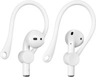 🎧 белые крючки для apple airpods icarerspace для airpods 1, 2 и pro - оптимизированные для бега, бега, велосипеда, тренажерного зала логотип