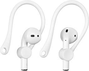 img 4 attached to 🎧 Белые крючки для Apple AirPods ICARERSPACE для AirPods 1, 2 и Pro - оптимизированные для бега, бега, велосипеда, тренажерного зала