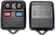 🔑 dorman 13607 keyless entry transmitter cover - compatible with ford / lincoln / mercury models, black logo