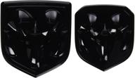 🚙 authentic black dodge ram oem front & rear ram head emblem medallion - 1500, 2500, 3500 (mopar) logo