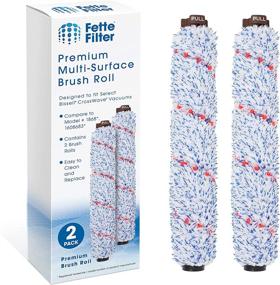 img 4 attached to 🧹 Fette Filter - CrossWave Compatible Gentle Clean Multi Surface 1868 Brush Roll. Compare to Part # 1608683 & 160-8683. Pack of 2.