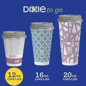 img 3 attached to ☕️ Dixie To Go Coffee Cups and Lids, 12 Oz, 26 Count, Assorted Designs: The Perfect Disposable Cups for Hot Beverages On-the-Go