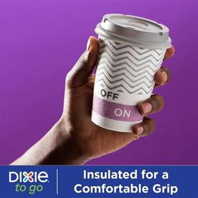 img 2 attached to ☕️ Dixie To Go Coffee Cups and Lids, 12 Oz, 26 Count, Assorted Designs: The Perfect Disposable Cups for Hot Beverages On-the-Go