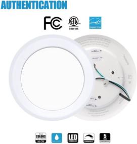img 2 attached to ECOELER 10 Pack 6 Inch LED Disk Light for Home: Enhanced Lighting, Energy Efficiency, Easy Installation