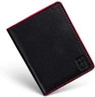 black signature rfid bifold wallet for men - trendy accessories for wallets, card cases & money organizers logo