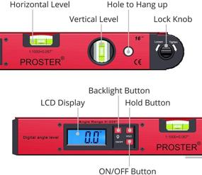 img 2 attached to Proster 0 225° Digital Protractor Spirit