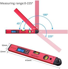 img 3 attached to Proster 0 225° Digital Protractor Spirit