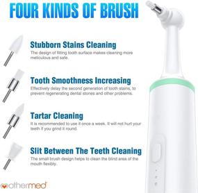 img 1 attached to 🐶 Professional Electric Dog Toothbrush: Tartar & Plaque Stain Remover with Dental Scaler, 4 Brush Heads - Ideal Teeth Cleaning Kit for Dogs and Cats