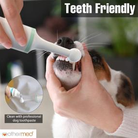 img 2 attached to 🐶 Professional Electric Dog Toothbrush: Tartar & Plaque Stain Remover with Dental Scaler, 4 Brush Heads - Ideal Teeth Cleaning Kit for Dogs and Cats