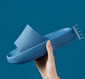 img 3 attached to Women's Athletic Platform Shoes with Massage Technology and Bathroom-Safe Slippers