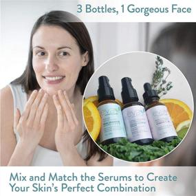 img 3 attached to 🌟 Revitalize and Nourish Your Skin: Eva Naturals' Natural Firm & Glow Skincare Set of 3 Serums - Powerful 20% Vitamin C, Peptide Complex, and Niacinamide Vitamin B3 Serums