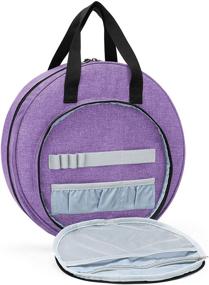 img 2 attached to 🧵 CURMIO Embroidery Bag - Portable Carrying Bag for Embroidery Project and Cross Stitch Tools Kits Supplies - Purple (With Patented Design) - Bag ONLY