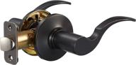 🚪 stylish and durable amazon basics shelby door lever, passage, oil rubbed bronze for a timeless aesthetic логотип