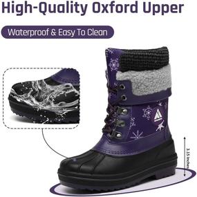 img 3 attached to Ultimate Protection: Waterproof Resistant Weather Outdoor Walking Boys' Shoes and Boots