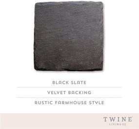 img 3 attached to Twine Country Square Slate Coasters
