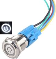 🔘 latching pushbutton switch: hiletgo 16mm 5/8" - reliable and durable button for easy operation логотип