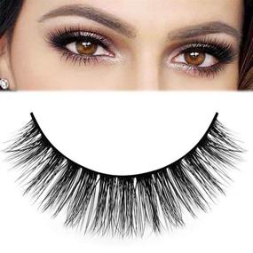 img 2 attached to 👁️ DAODER Thick Short Mink Lashes Bulk Natural False Eyelashes Soft Reusable Fluffy Fake Lashes Extension Kit for Women’s Daily Makeup - 10 Pairs (Thick Short Lashes)