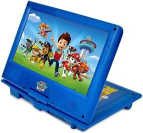 img 2 attached to Эматик Портативный DVD-плеер Nickelodeons Paw Patrol Theme с диагональю 7 дюймов: полный набор развлечений для путешествий в синем цвете.