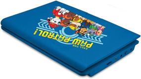 img 1 attached to Эматик Портативный DVD-плеер Nickelodeons Paw Patrol Theme с диагональю 7 дюймов: полный набор развлечений для путешествий в синем цвете.